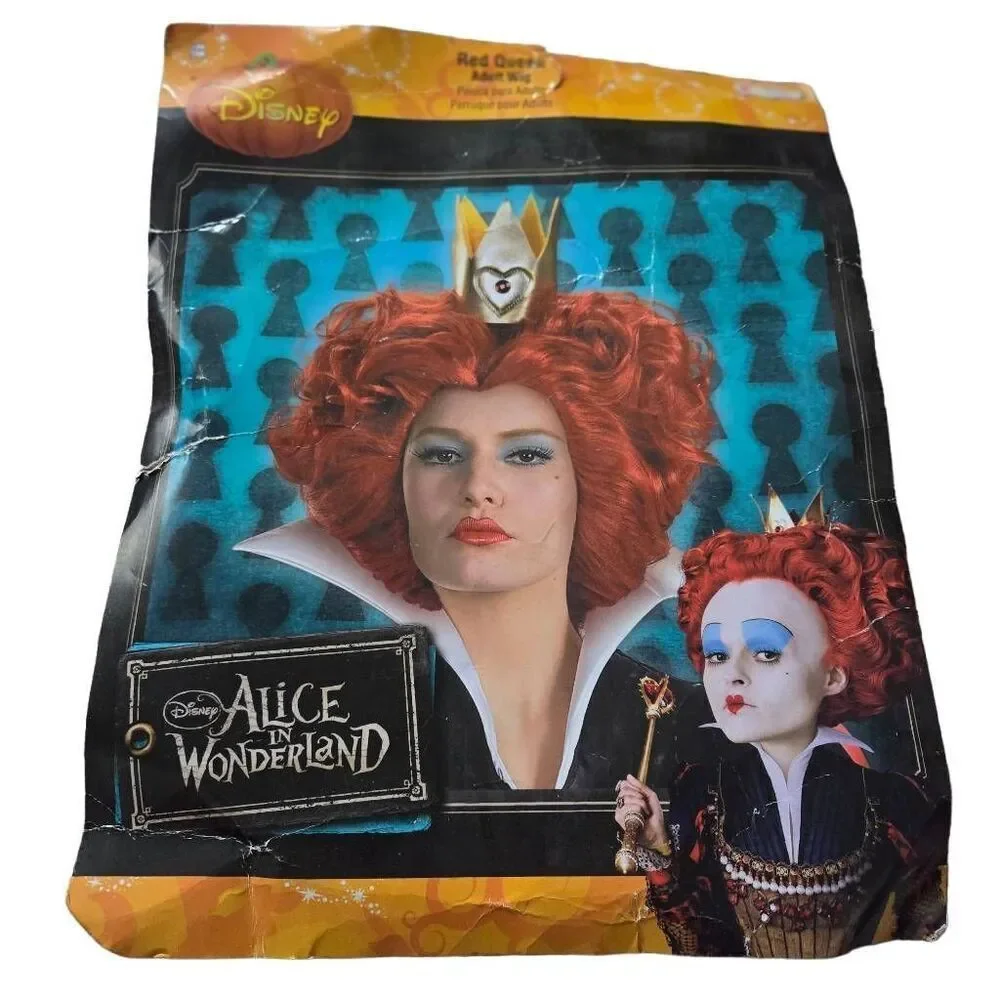 Alice in Wonderland costume red wig